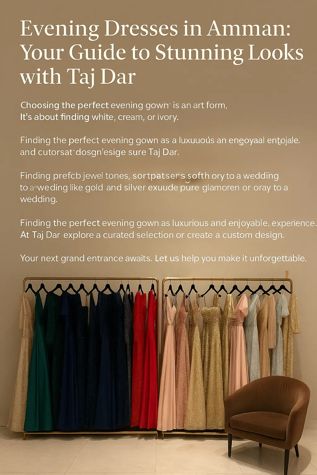 Evening Dresses in Amman boutique collection
