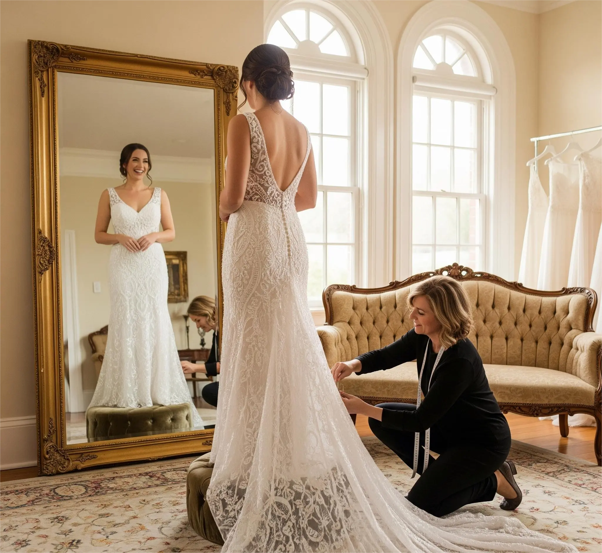 The inspiration phase of the wedding dress shopping timeline in Amman