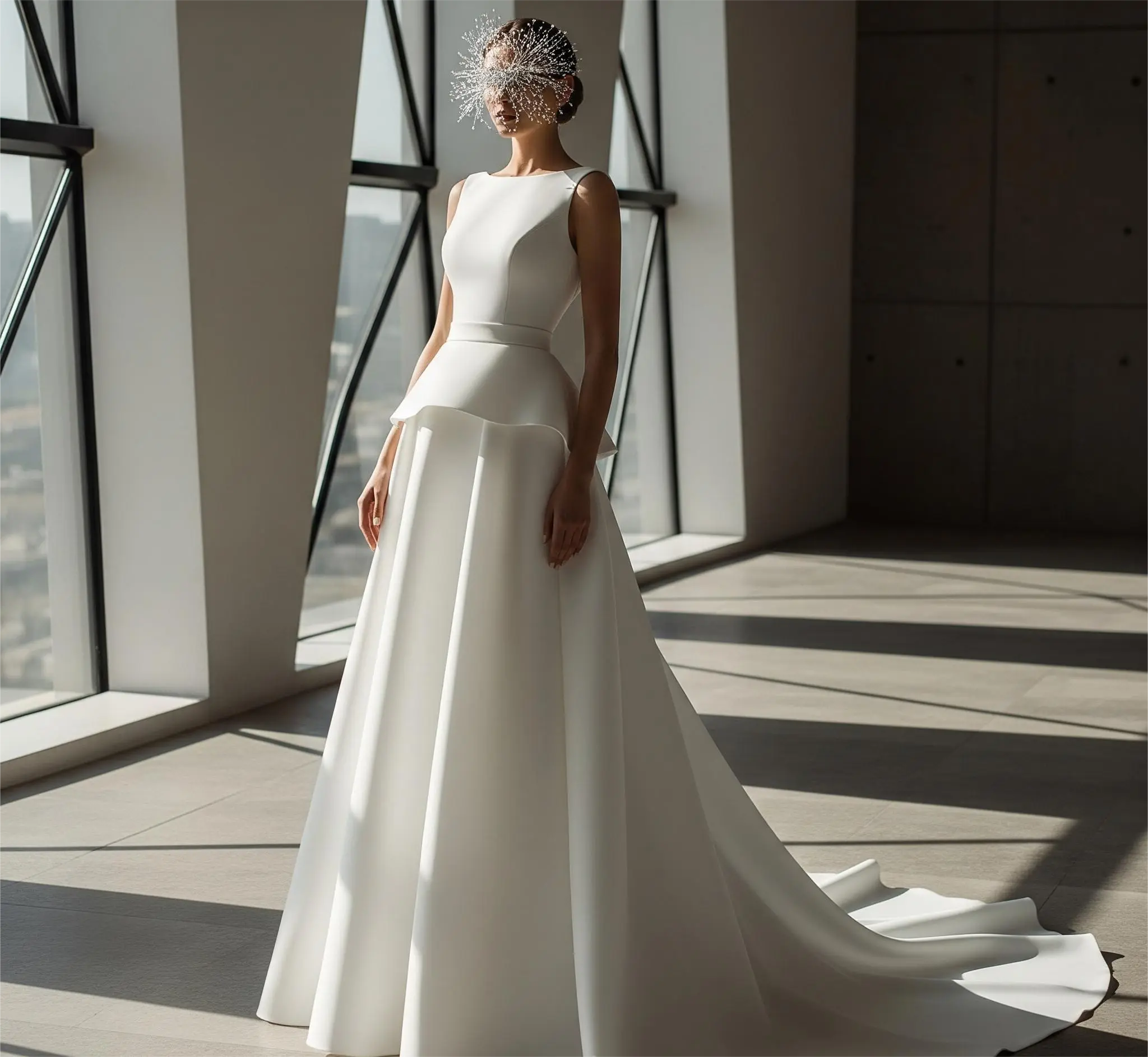 The drop-waist silhouette is one of the bold bridal trends for 2025