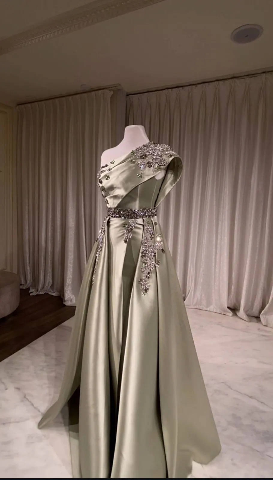 A bride wearing stunning tailor-made bridal gowns Amman by Taj Dar
