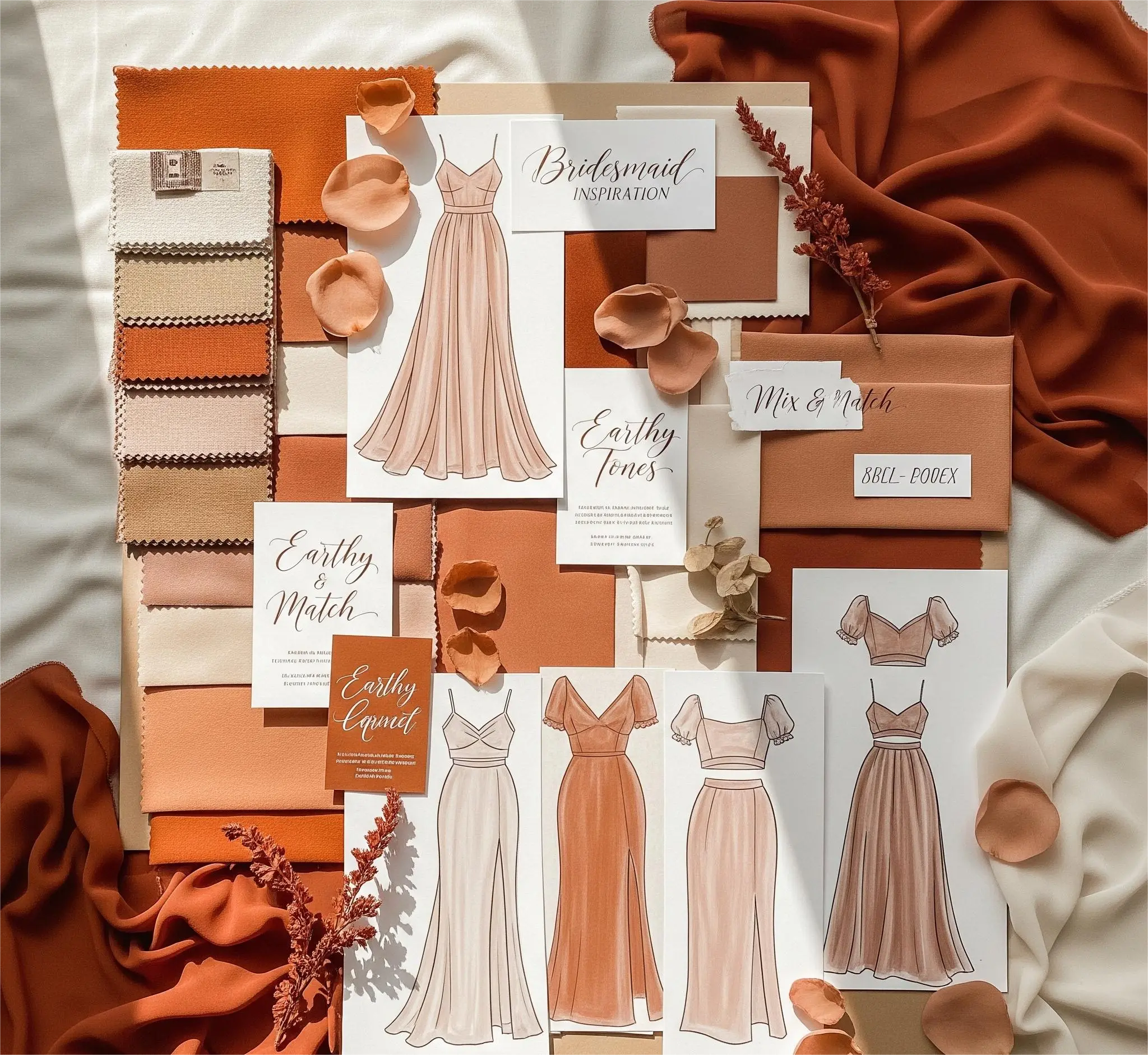 Creating a cohesive color palette for bridesmaid dresses in Amman